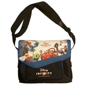 Disney Infinity Shoulder Strap Travel Carry Case Storage Bag w/ rollout mat